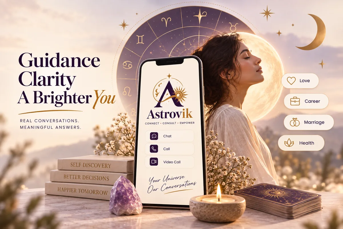 Astrovik app — chat, call and video with astrologers for love, career, marriage and health guidance